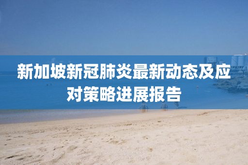 新加坡新冠肺炎最新动态及应对策略进展报告