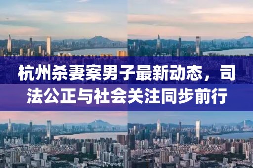 杭州杀妻案男子最新动态，司法公正与社会关注同步前行