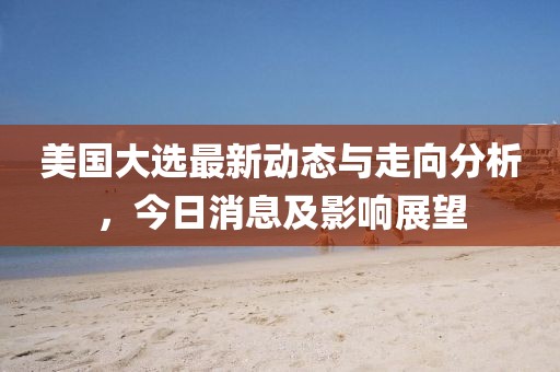 美国大选最新动态与走向分析，今日消息及影响展望