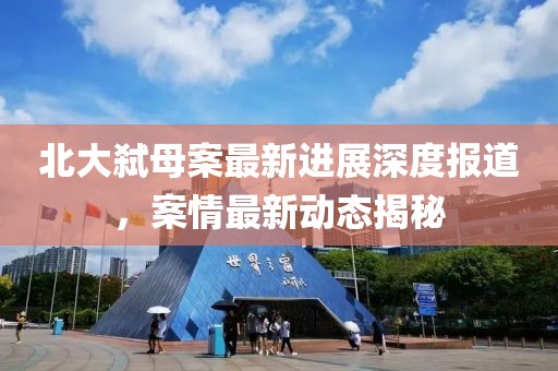 北大弑母案最新进展深度报道，案情最新动态揭秘