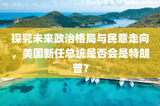探究未来政治格局与民意走向，美国新任总统是否会是特朗普？