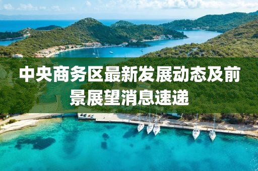 中央商务区最新发展动态及前景展望消息速递