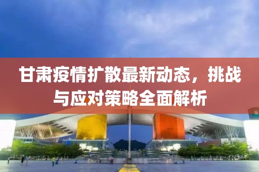 甘肃疫情扩散最新动态，挑战与应对策略全面解析