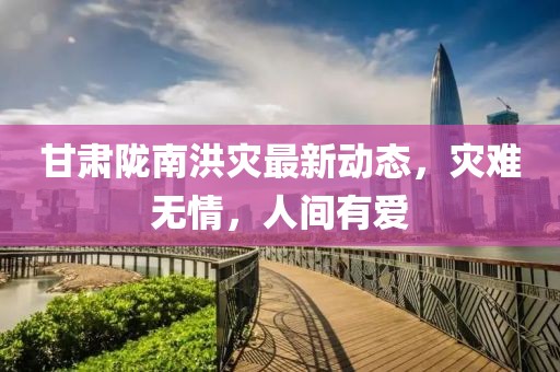 甘肃陇南洪灾最新动态，灾难无情，人间有爱