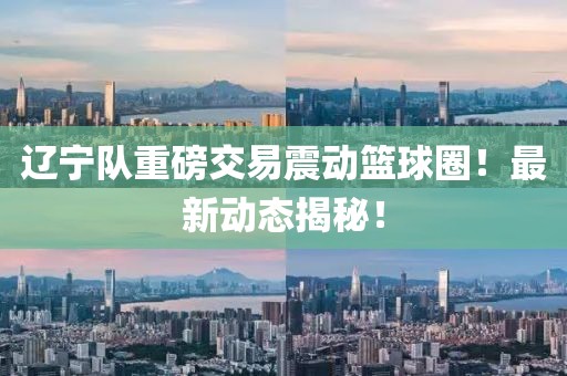 辽宁队重磅交易震动篮球圈！最新动态揭秘！