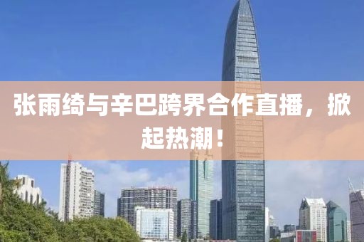 张雨绮与辛巴跨界合作直播，掀起热潮！