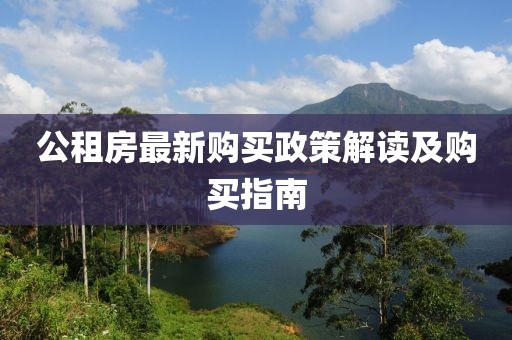 公租房最新购买政策解读及购买指南