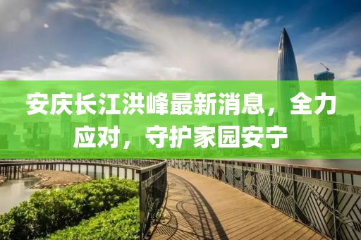 安庆长江洪峰最新消息，全力应对，守护家园安宁