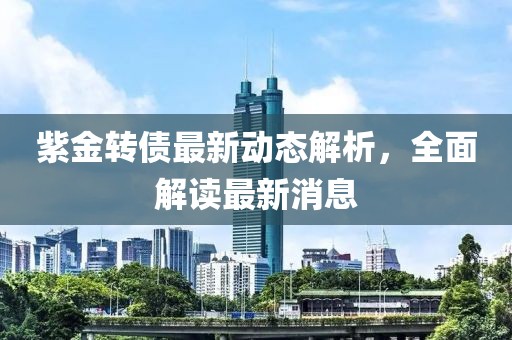紫金转债最新动态解析，全面解读最新消息