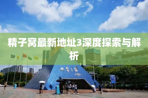 精子窝最新地址3深度探索与解析