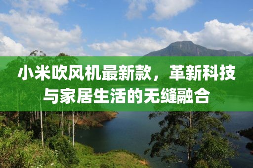 小米吹风机最新款，革新科技与家居生活的无缝融合