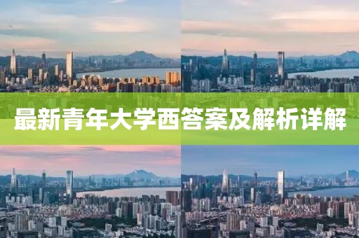 最新青年大学西答案及解析详解