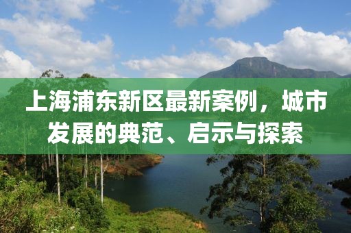 上海浦东新区最新案例，城市发展的典范、启示与探索