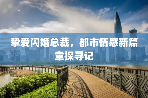 挚爱闪婚总裁，都市情感新篇章探寻记