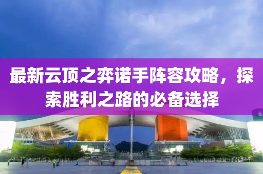 最新云顶之弈诺手阵容攻略，探索胜利之路的必备选择