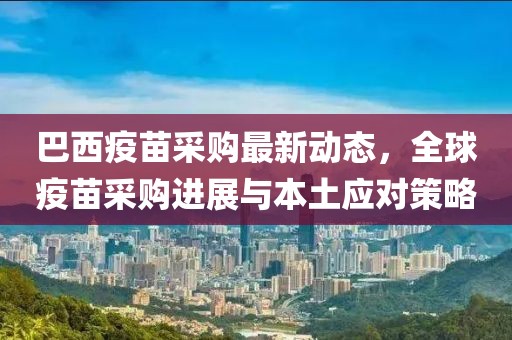 巴西疫苗采购最新动态，全球疫苗采购进展与本土应对策略