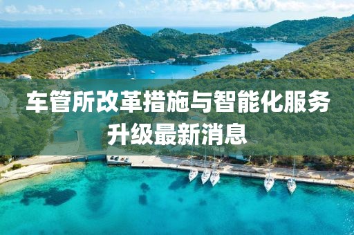 车管所改革措施与智能化服务升级最新消息