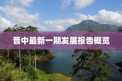 晋中最新一期发展报告概览