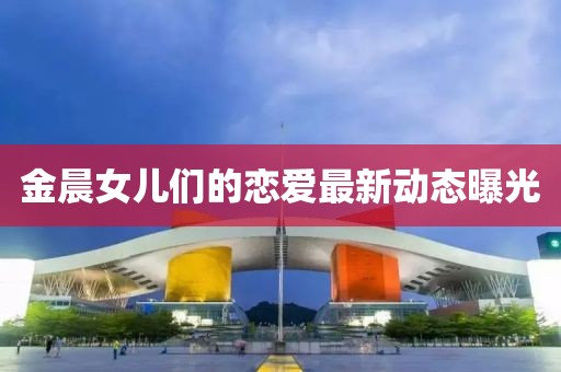 金晨女儿们的恋爱最新动态曝光