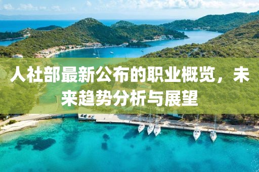 人社部最新公布的职业概览，未来趋势分析与展望