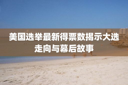 美国选举最新得票数揭示大选走向与幕后故事