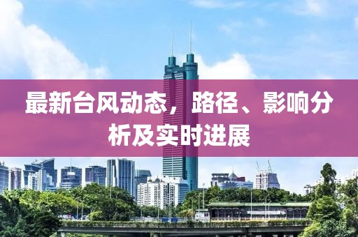 最新台风动态，路径、影响分析及实时进展