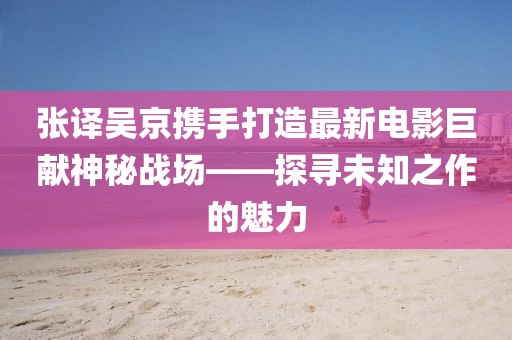 张译吴京携手打造最新电影巨献神秘战场——探寻未知之作的魅力