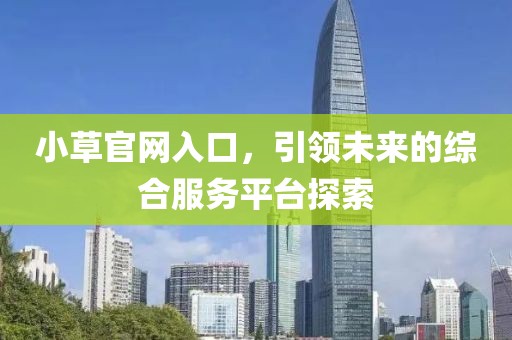 小草官网入口，引领未来的综合服务平台探索