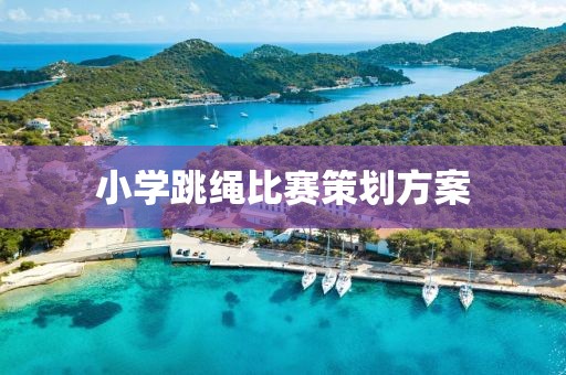 小学跳绳比赛策划方案
