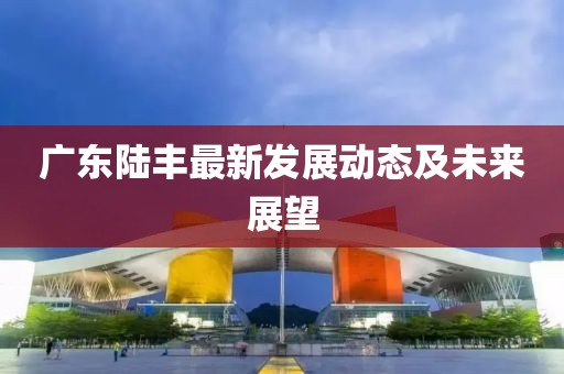 广东陆丰最新发展动态及未来展望