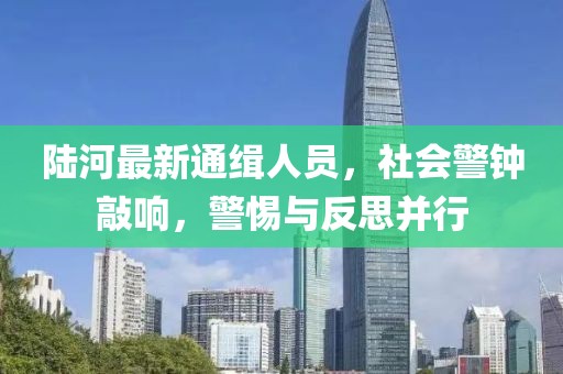 陆河最新通缉人员，社会警钟敲响，警惕与反思并行