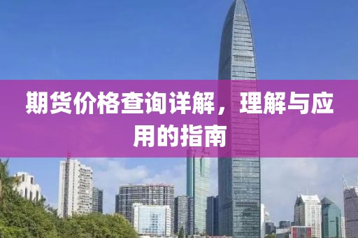 期货价格查询详解，理解与应用的指南