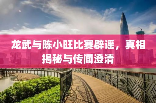 龙武与陈小旺比赛辟谣，真相揭秘与传闻澄清