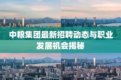 中粮集团最新招聘动态与职业发展机会揭秘