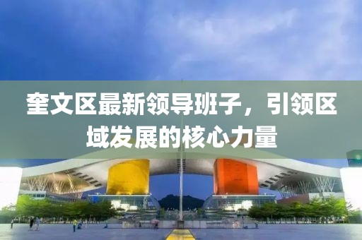 奎文区最新领导班子，引领区域发展的核心力量
