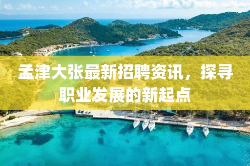 孟津大张最新招聘资讯，探寻职业发展的新起点