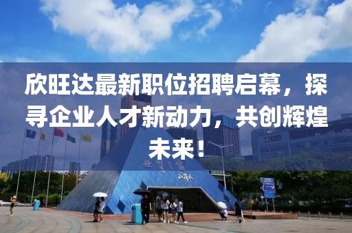 欣旺达最新职位招聘启幕，探寻企业人才新动力，共创辉煌未来！