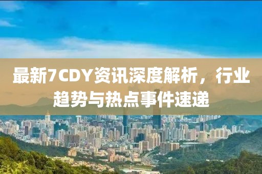 最新7CDY资讯深度解析，行业趋势与热点事件速递