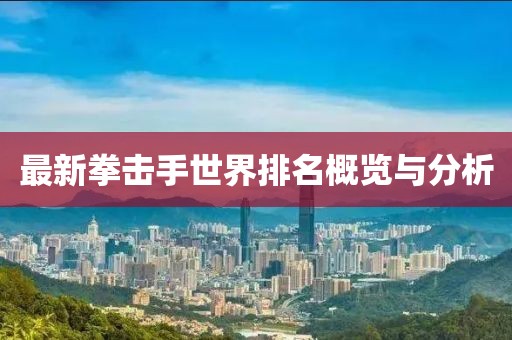 最新拳击手世界排名概览与分析