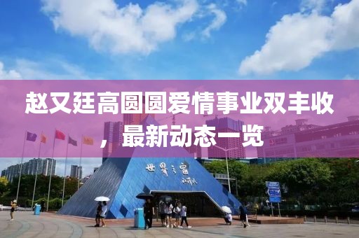 赵又廷高圆圆爱情事业双丰收，最新动态一览