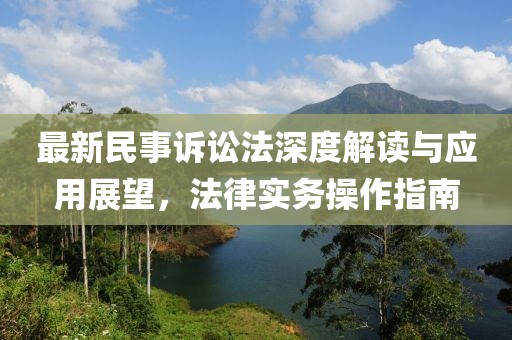 最新民事诉讼法深度解读与应用展望，法律实务操作指南