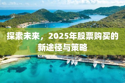 探索未来，2025年股票购买的新途径与策略