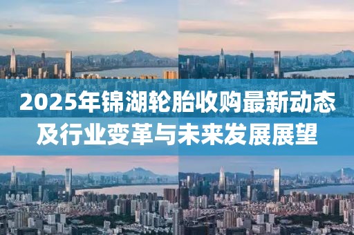 2025年锦湖轮胎收购最新动态及行业变革与未来发展展望