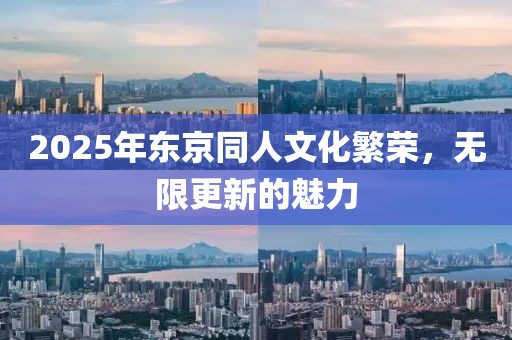 2025年东京同人文化繁荣，无限更新的魅力