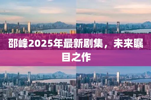 邵峰2025年最新剧集，未来瞩目之作