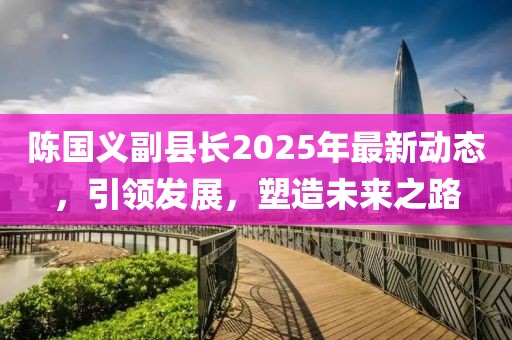 陈国义副县长2025年最新动态，引领发展，塑造未来之路