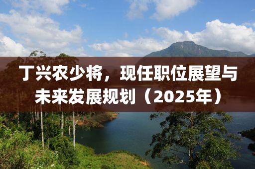 丁兴农少将，现任职位展望与未来发展规划（2025年）