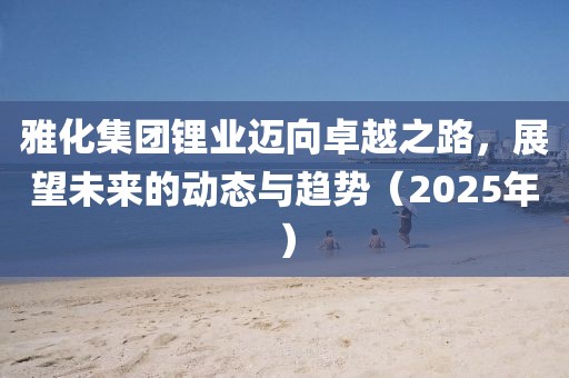 雅化集团锂业迈向卓越之路，展望未来的动态与趋势（2025年）
