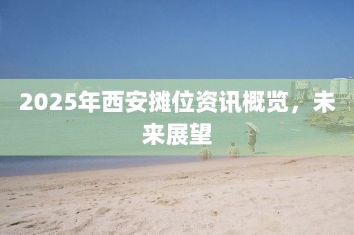 2025年西安摊位资讯概览，未来展望