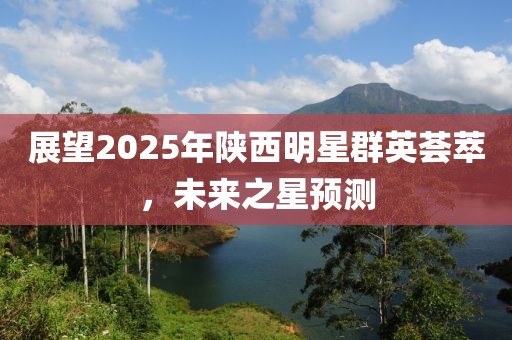 展望2025年陕西明星群英荟萃，未来之星预测